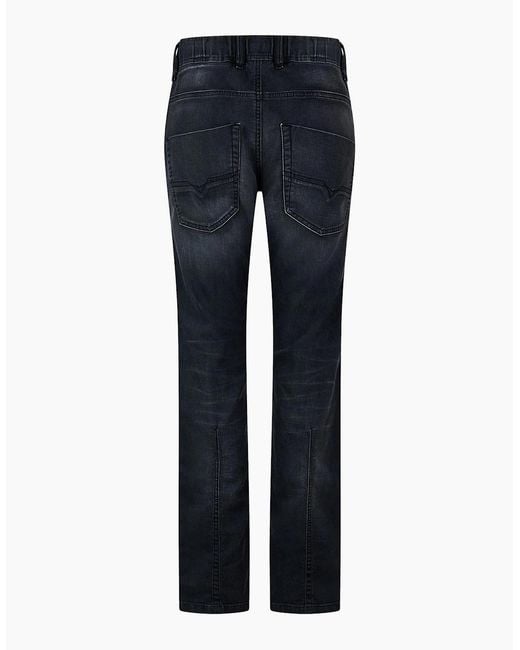DIESEL Blue Krooley Ne Sweat Tapered Jeans for men