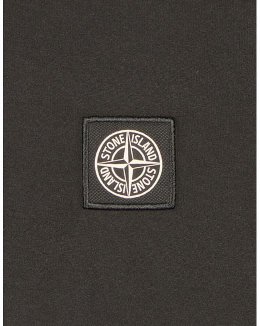 Stone Island Black Patch Logo T-Shirt for men