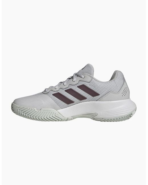 Adidas Gray Gamecourt 2 Low Top Tennis Sneakers