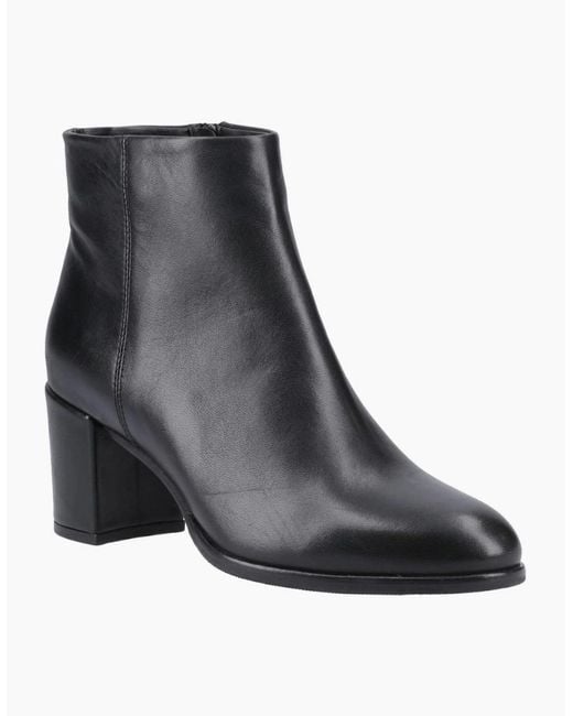 Hush Puppies Black Claridy Ankle Boots