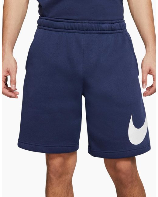 Nike Blue Shorts Terry Summer Comfort Half Pants for men