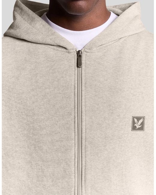 Lyle & Scott Natural And Zip Through Hoodie for men