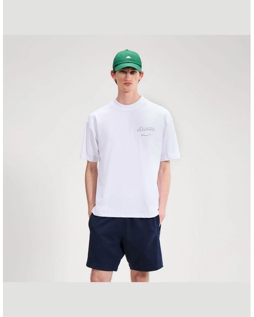 Ellesse White Scroll Tee
