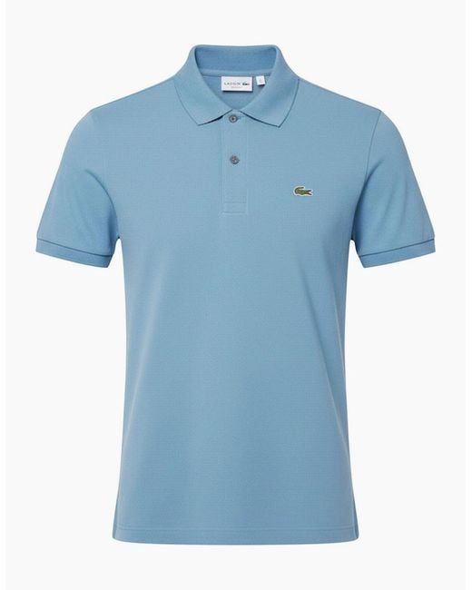 Lacoste Blue Fit L.12.12 Original Polo Shirt for men