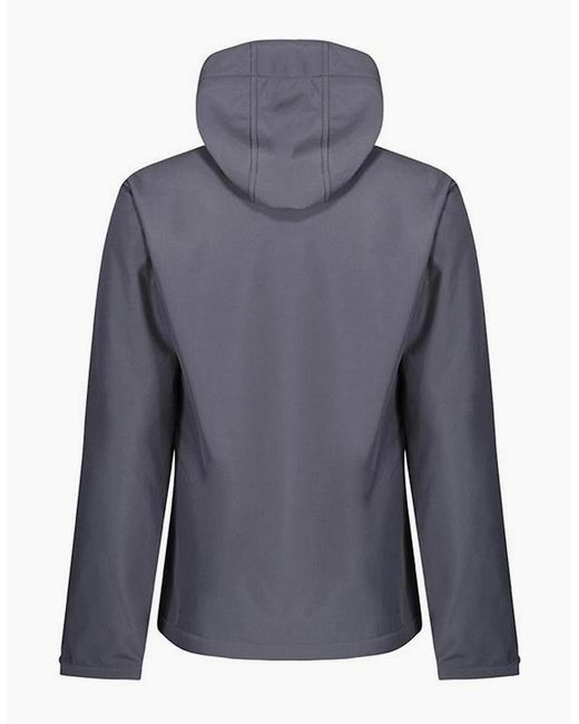 Regatta Black Venturer Hooded Soft Shell Jacket for men
