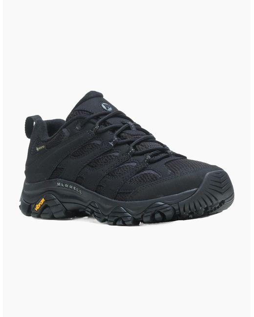 Merrell Black Moab 3 Synthetic Gore-Tex Walking Shoes for men