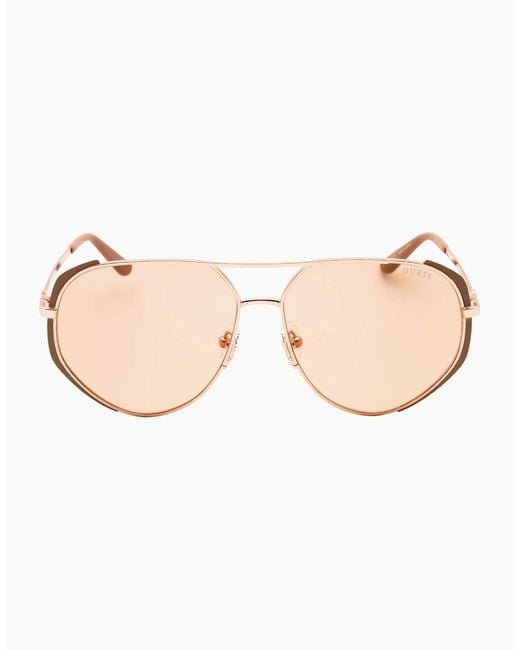 Guess Natural Polished Rose Sunglasses