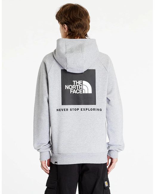 The North Face Gray Raglan Redbox Hoodie Further Reduced From £69.99 Now Only £39.95 for men