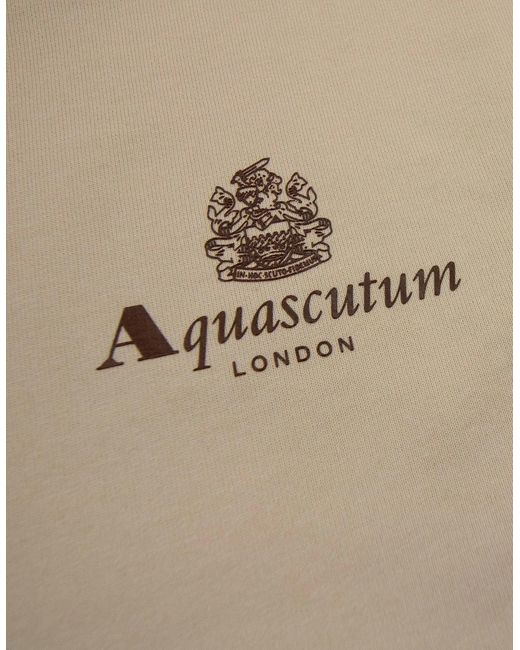 Aquascutum Natural Active Small Logo Crewneck Sweatshirt 03 for men