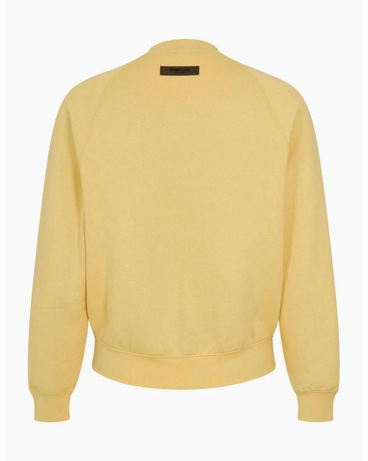Fear Of God Yellow Crew Sweatshirt for men