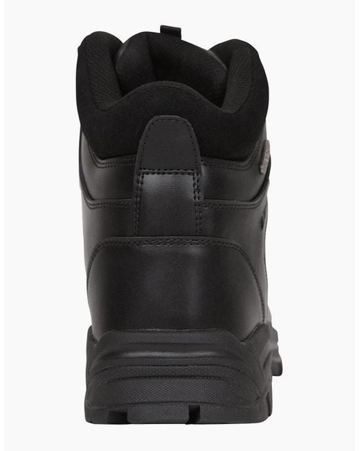 Mountain Warehouse Black Latitude Ii Extreme Leather Waterproof Walking Boots for men