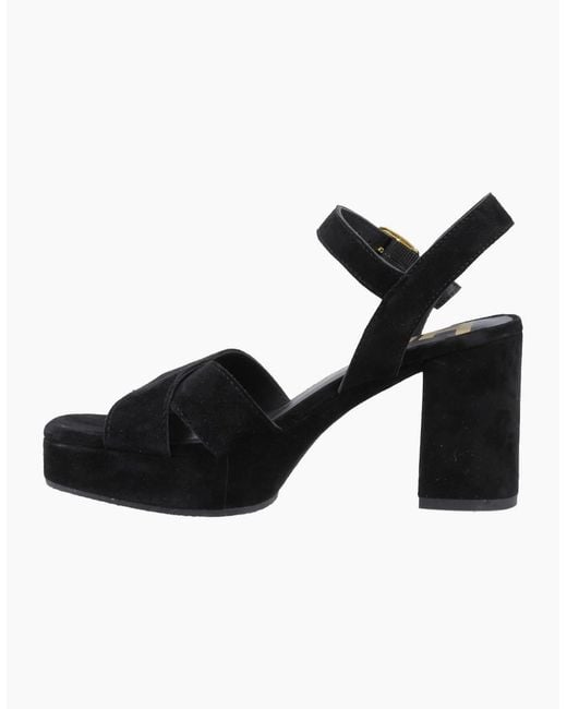 Hush Puppies Black Ophelia Heeled Sandals