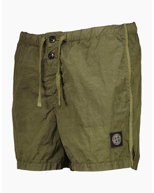 Stone Island Green Nylon Metal Swim Shorts for men