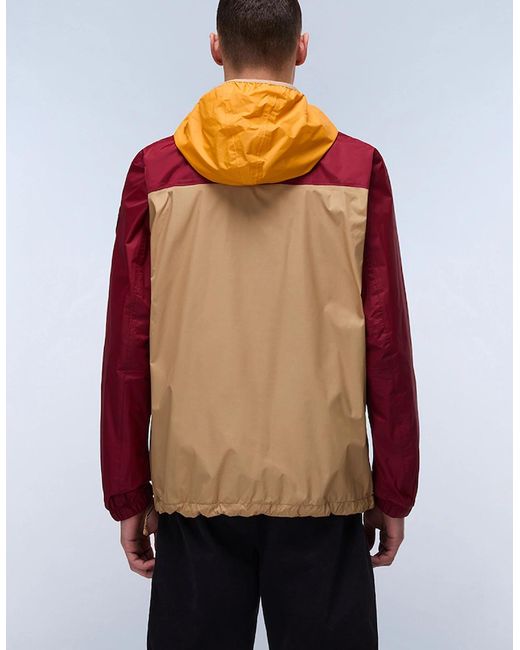 Napapijri Red Rainforest Ripstop Anorak Jacket for men