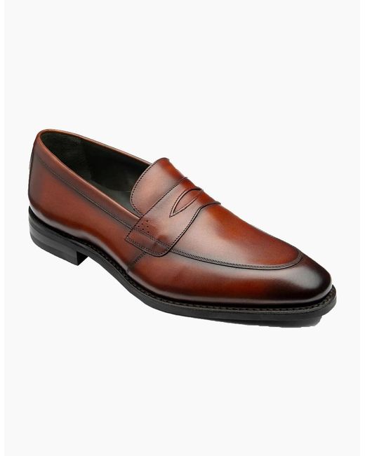 Loake Brown Lynch Shoe Scotch Patina for men