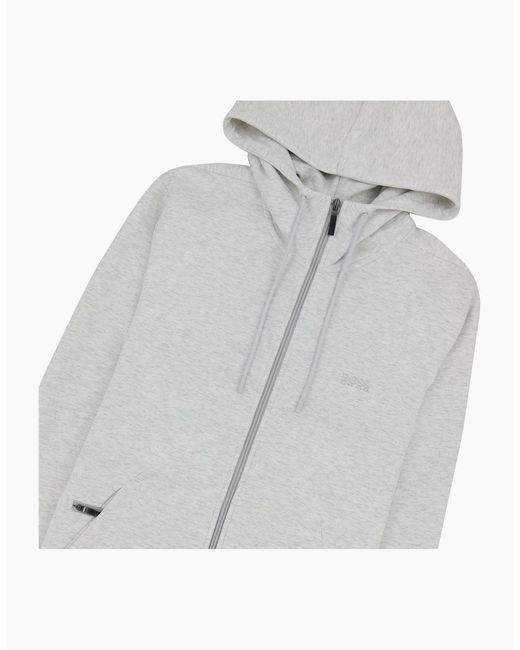 Boss White Saggy X Tracksuit Top Marl 057 for men