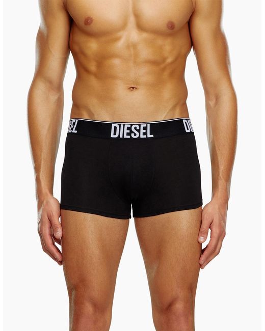 DIESEL Blue Umbx Shawn Trunks Rg Boxer Shorts 2X Pack Stretch Cotton Underwear for men