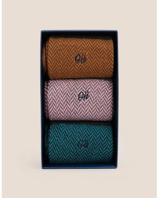Oswin Hyde Multicolor Herringbone for men
