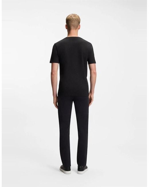 Boss Black Tales T-Shirt With Logo Patch Premium Cotton for men