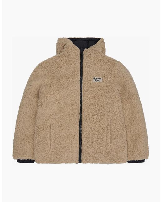 Reebok Blue Rb2103 Reversible Puffer Sherpa