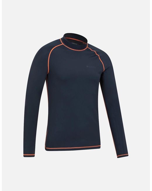 Mountain Warehouse Blue Long-Sleeved Rash Guard for men