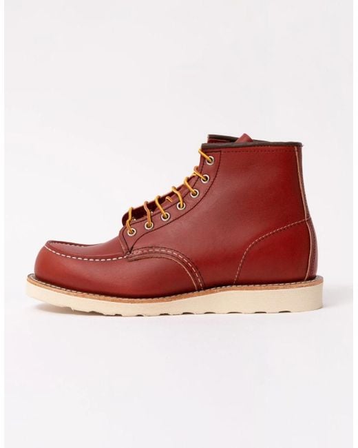 Red Wing Red 8875 6-Inch Classic Moc Toe Boot for men