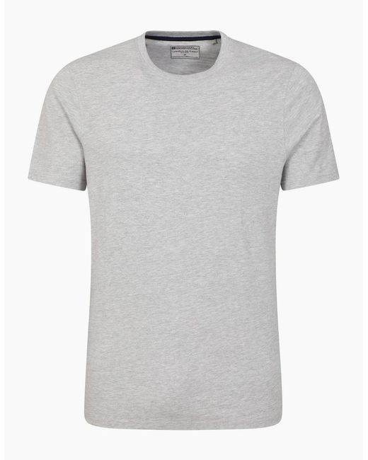 Mountain Warehouse Gray Flint Crew Neck T-Shirt for men