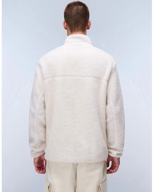 Napapijri White Tynik Full-Zip Fleece Jacket for men