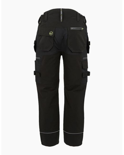 Regatta Black Professional Softshell Stretch Work Trousers for men