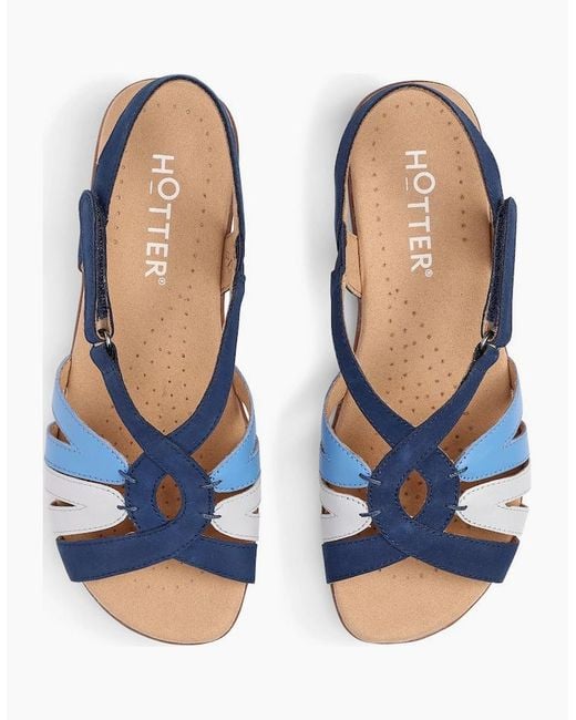 Hotter Blue Flare Sandals