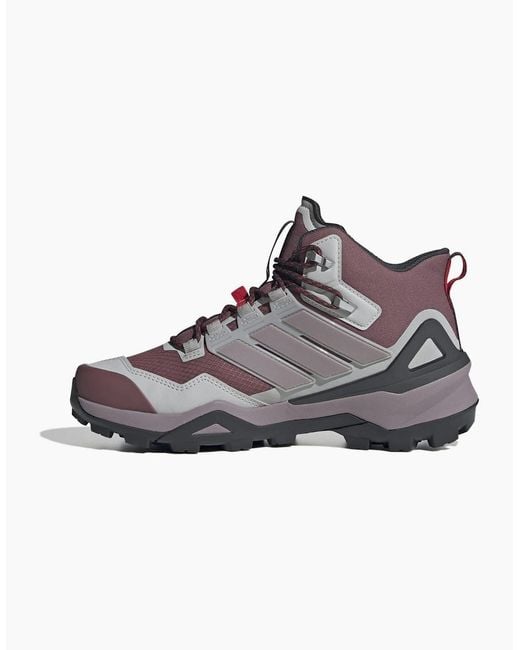 Adidas Red Skychaser Lace-Up Hiking Boots