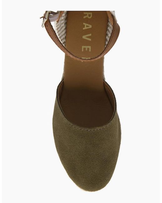 Ravel Metallic Burrill Espadrille Wedges