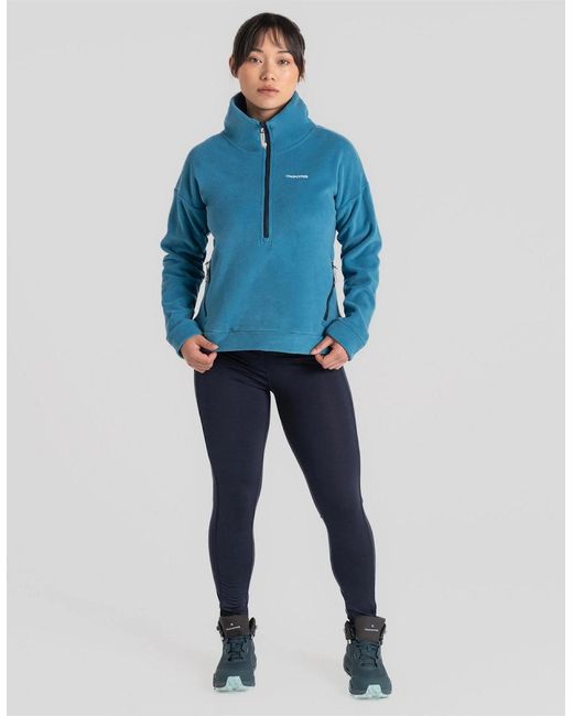 Craghoppers Blue Crag Caprice Quarter Zip Fleece