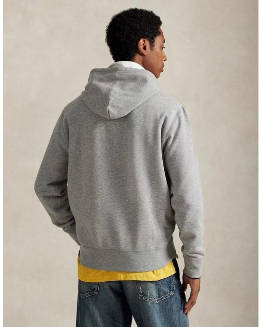 Polo Ralph Lauren Gray Rl Fleece Hoody 006 Andover Heather for men