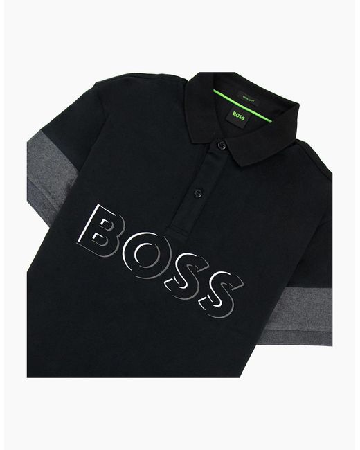 Boss Black Pavel Embroidered Logo Polo 001 for men