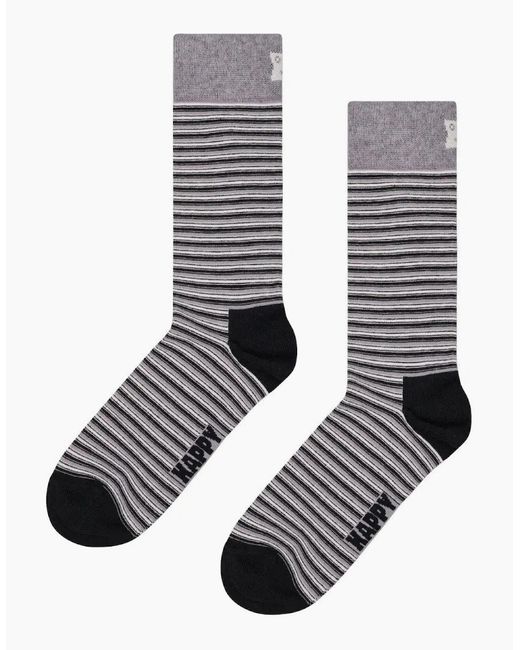 Happy Socks Black 4-Pack And Socks Gift Set