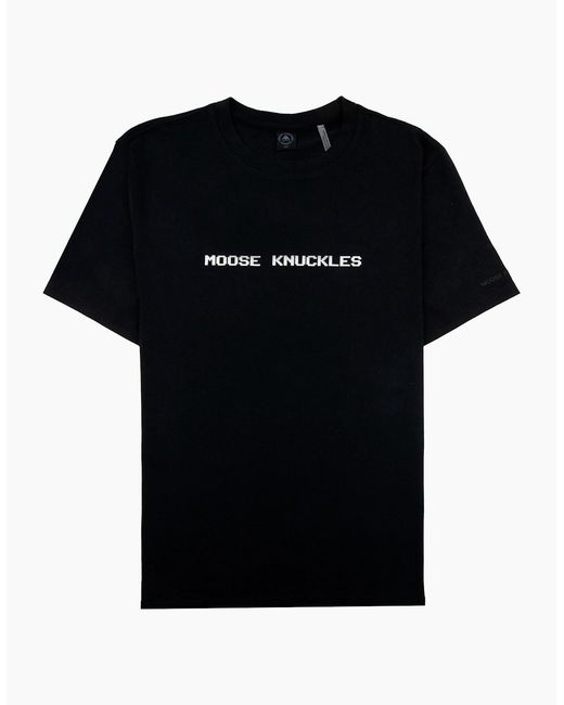Moose Knuckles Black Milton Tee for men