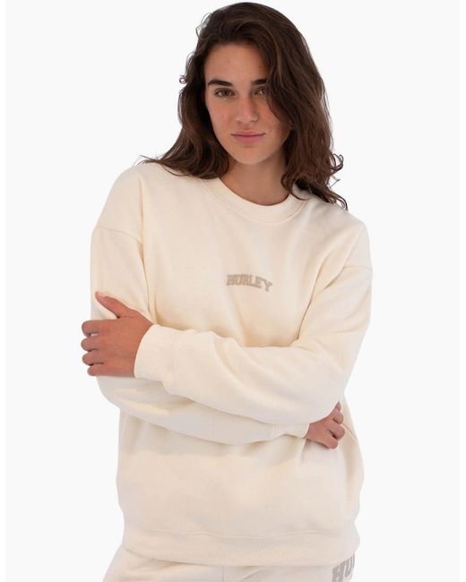 Hurley Natural Stadium Crew Pullover Sweatshirt