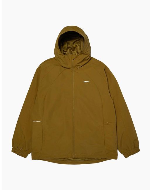 Huf Green All Caps Rich Shell Jacket for men