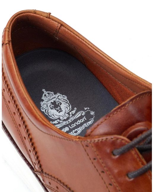 Base London Brown Flight Shoes Tan for men