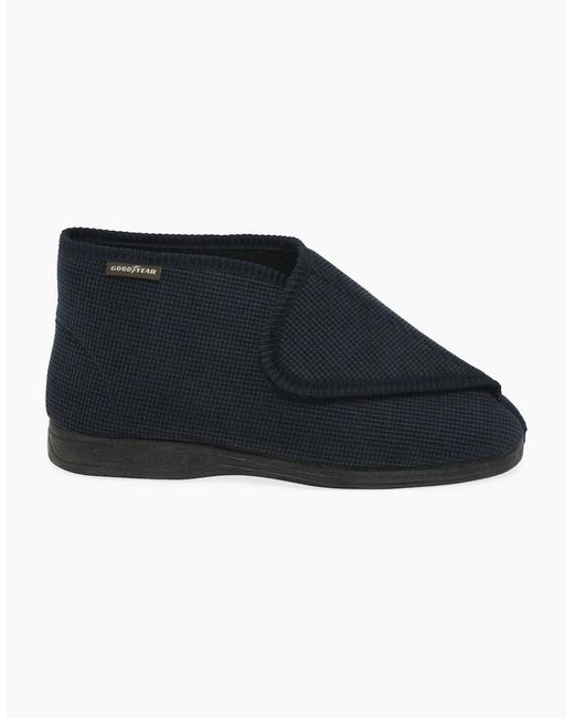 Goodyear Blue Drake Riptape Full Slippers for men