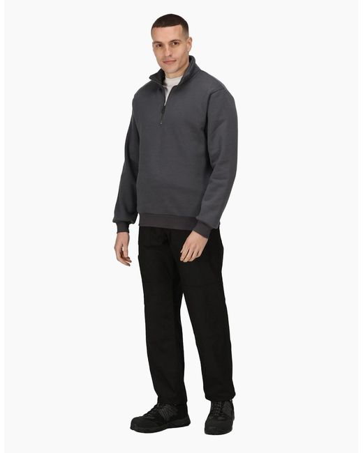 Regatta Gray Professional Quarter Zip Sweatshirt for men