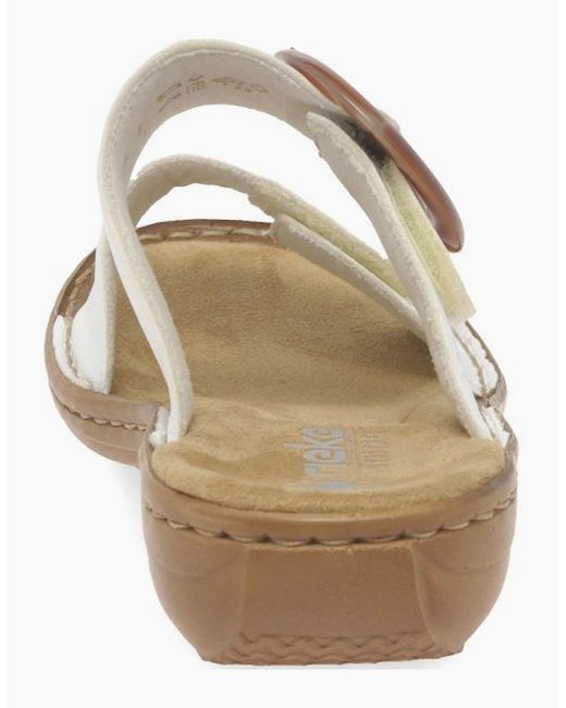Rieker White Nectar Sandals
