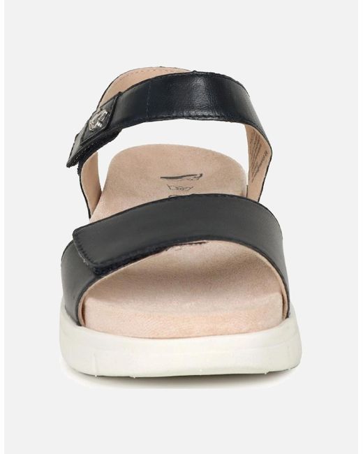 Caprice Black Trail Sandals