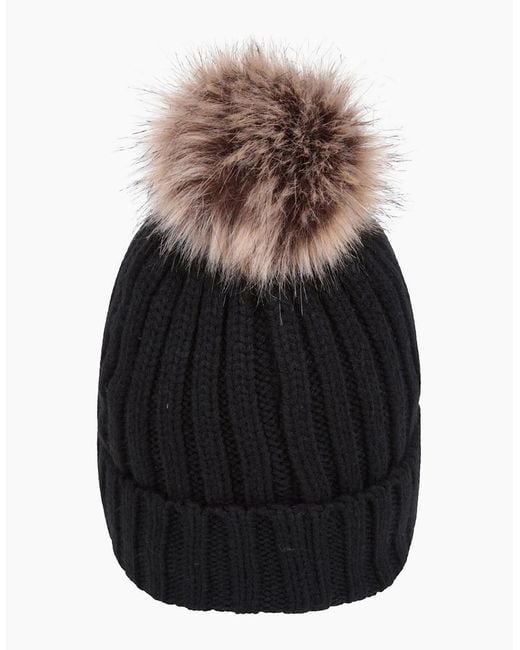 Mountain Warehouse Black Ladies Geneva Borg Lined Beanie