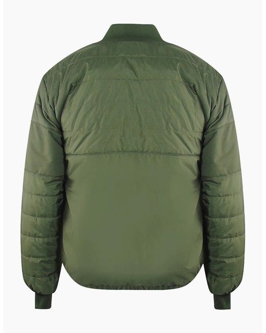 Iceberg Green Ice Padded Bomber Jacket