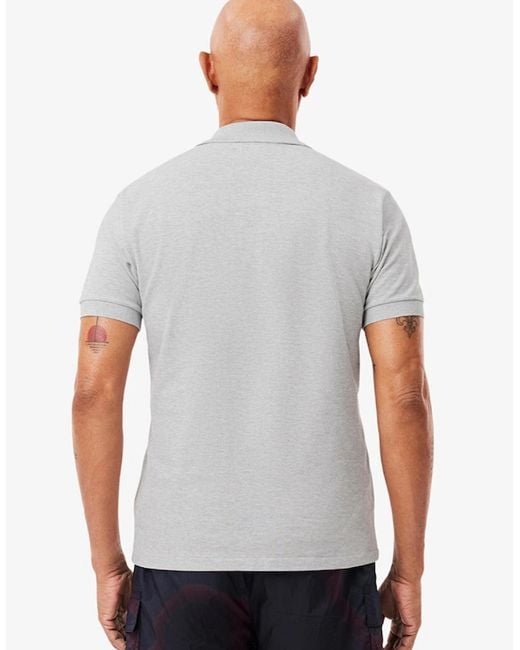 Lacoste Gray Classic Fit L.12.12 Marl Polo Shirt for men