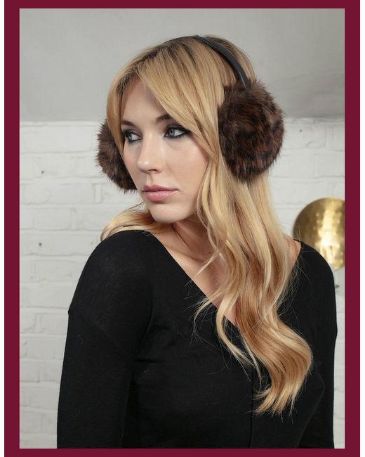 Nooki Design Black Estella Earmuff-Chocolate Leopard