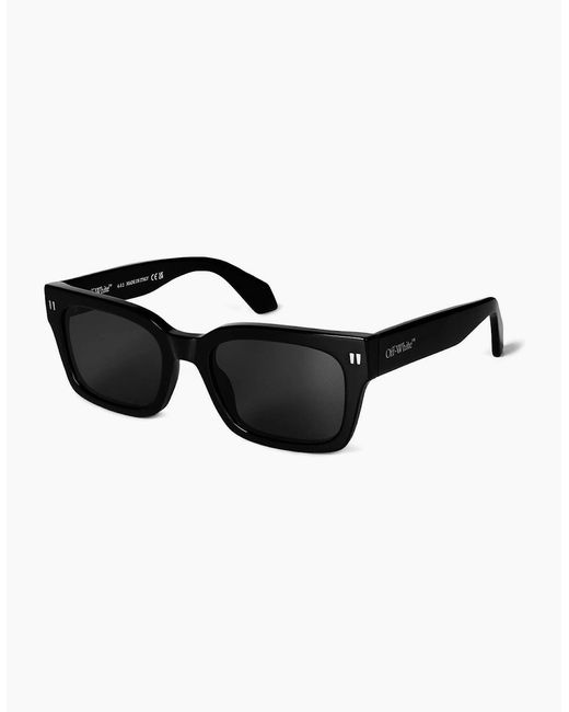 Off-White c/o Virgil Abloh Black Midland Square Full Rim Sunglasses for men