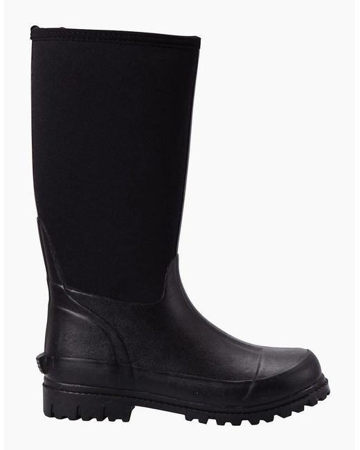 Mountain Warehouse Black Ladies Mucker Neoprene Calf Boots